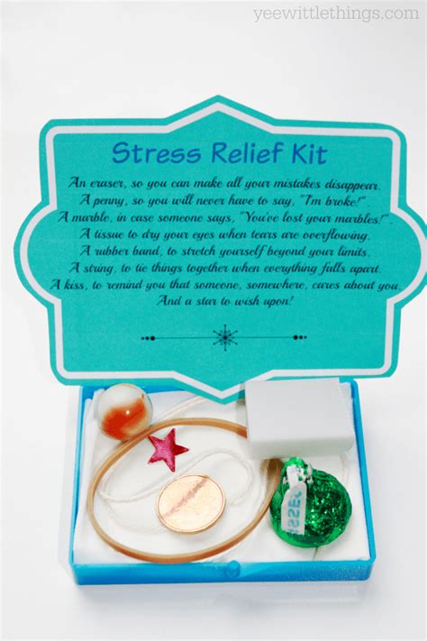 DIY Stress Relief Kit | GIFTS | Stress relief gifts, Survival kit gifts, Stress relief