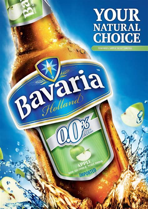 BAVARIA Non Alcoholic Beer Your Natural Choice in Apple Flavor. Imported from Holland! Now in ...