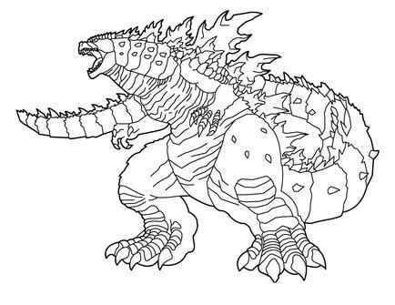 Giant Godzilla coloring page - Download, Print or Color Online for Free