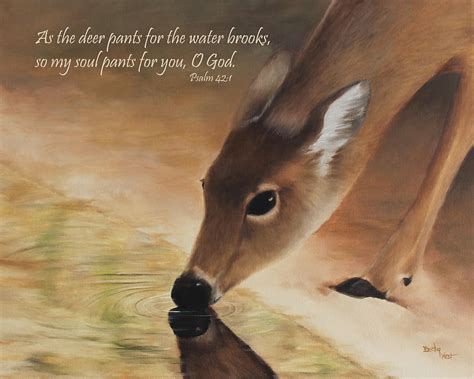 As the deer verse Painting by Becky West - Pixels