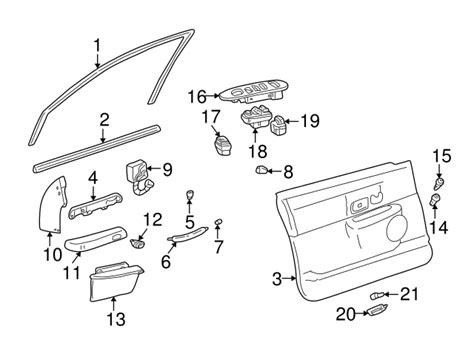 2003-2005 Lincoln Town Car Tan Front Door Armrest Latch Lock OEM ...