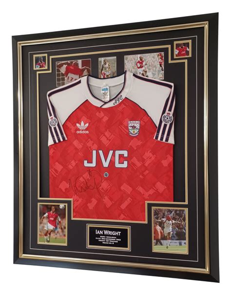 Ian Wright Signed and Framed Shirt – Signed Memorabila Shop