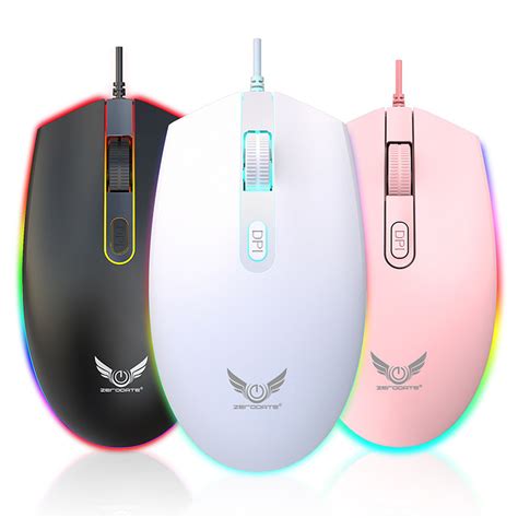 Custom Logo Game USB Luminous RGB Wired Mouse - China Mouse and ...