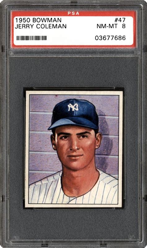 1950 Bowman Jerry Coleman | PSA CardFacts®