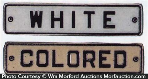 Antique Advertising | Segregation Signs • Antique Advertising