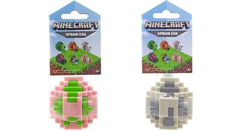 Bundle of 2 - Minecraft Spawn Egg Mini Figure |Zombie Pigman + Gray Ghast Figure - Walmart.com