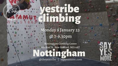 YesTribe - Social Climbing - Nottingham Climbing Centre, Nottingham ...