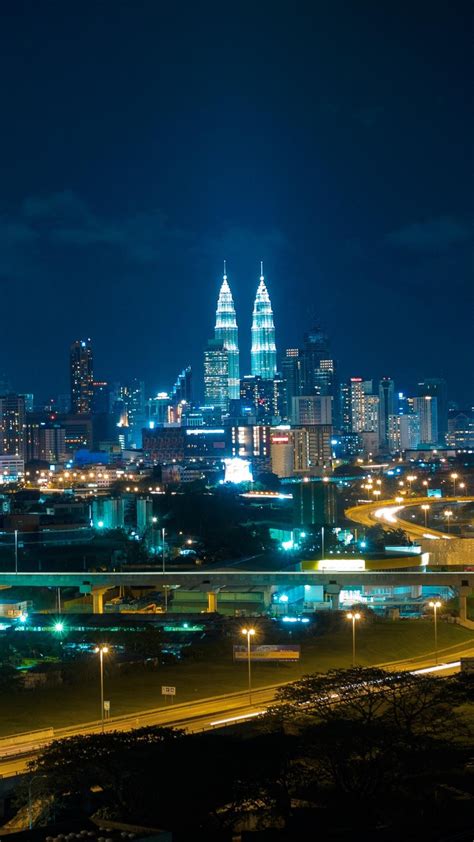 Kuala Lumpur Skyline at Night - backiee