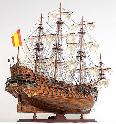 San Felipe Wooden Tall Ship Model Spanish Galleon 28" - CaptJimsCargo