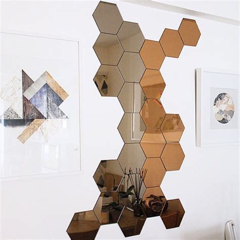 Hexagon Mirrors for Stylish Home Decor