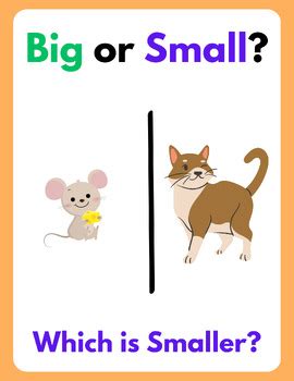 Big or Small. Basic concepts flashcards. Printable posters for kids in ...