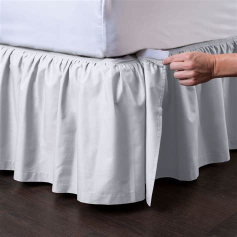 Ashton Detachable Ruffled Bed Skirt, Full 18 Drop, White - Walmart.com ...