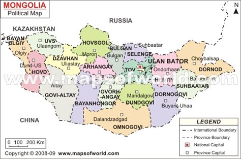 Ulaanbaatar Map - Mongolia