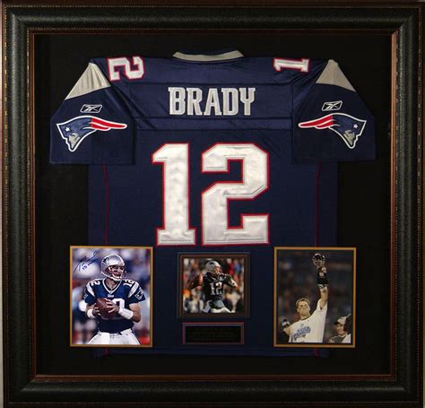 Tom Brady signed jersey - Sports Memorabilia Art | New england patriots, Framed jersey