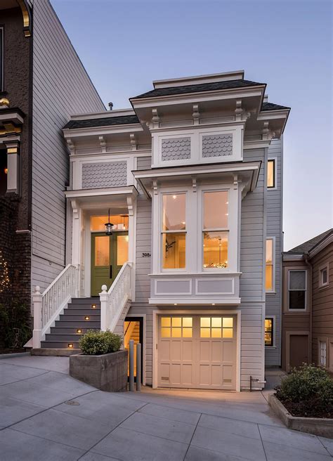 Upscale details abound in rebuilt Eureka Valley Victorian | Townhouse exterior, House exterior ...