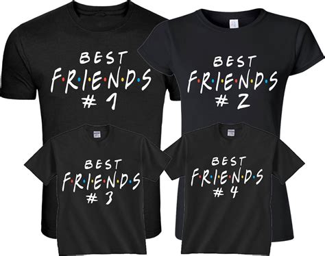 BFF Best Friends Together # 1 2 Any Number matching funny cute T-Shirts ...