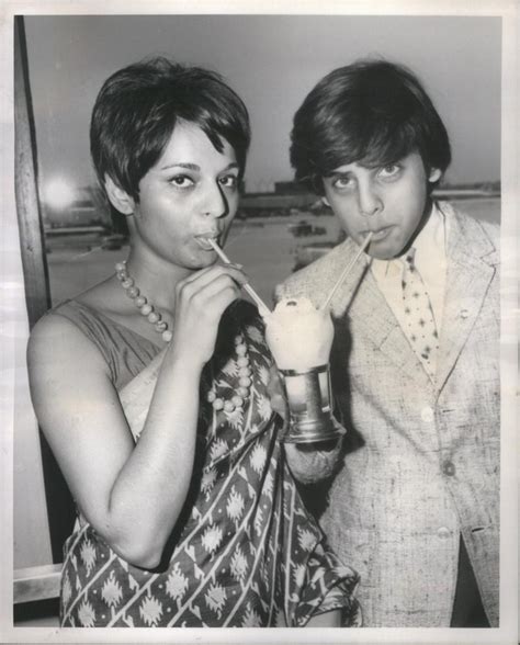 Indian Actor Sajid Khan with Air India Stowardoss Patol - 1966 - Old Indian Photos