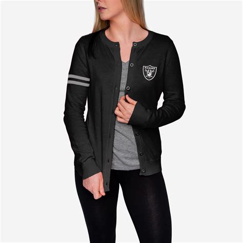 Las Vegas Raiders Womens Varsity Cardigan FOCO