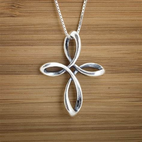 Celtic Infinity Cross Pendant STERLING by LittleDevilDesigns