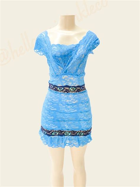 Periwinkle Layered Lace Dress Blue Dress Lace Dress Dance - Etsy