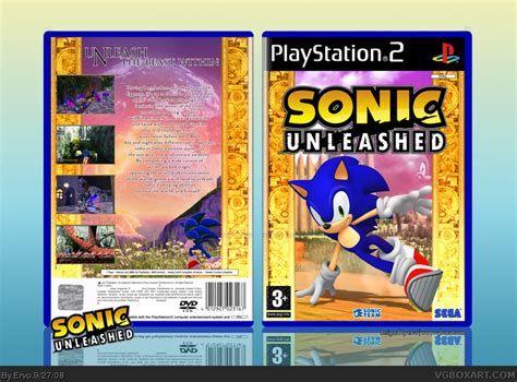 Sonic Unleashed PlayStation 2 Box Art Cover by Ervo