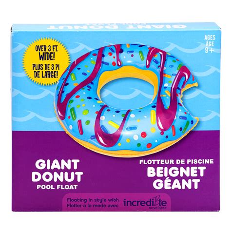 Giant Donut Pool Float - Blue | London Drugs