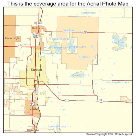 Aerial Photography Map of Duncan, OK Oklahoma