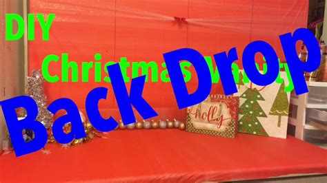 DIY 10$ Christmas backdrop - YouTube