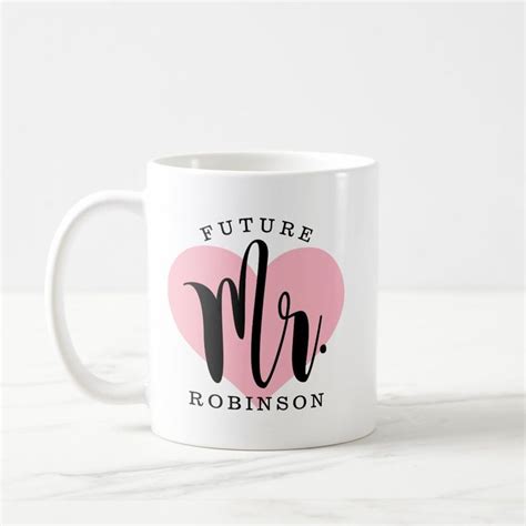 Future Mr Pink Heart Monogram Wedding Coffee Mug | Zazzle | Wedding mugs, Coffee wedding ...
