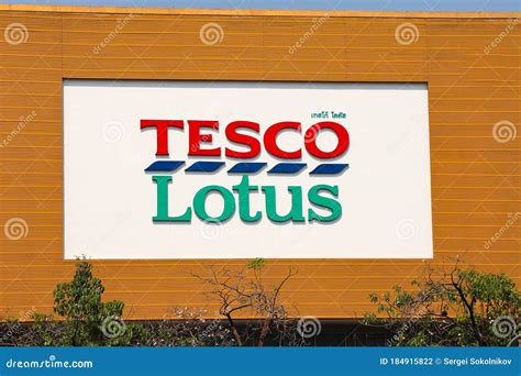 Tesco Lotus Logo on the Store. Editorial Photography - Image of ...