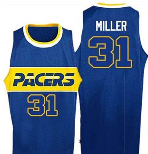 Reggie Miller Indiana Pacers Throwback Basketball Jersey – Best Sports ...