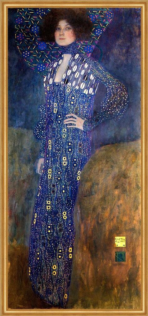 Portrait of Emilie Flöge, by Gustav Klimt, oil on canvas (1902) | Klimt art, Gustav klimt, Klimt