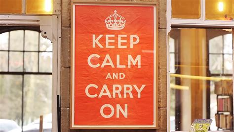 Original Keep Calm and Carry On Poster to be Sold in London — Bird In ...