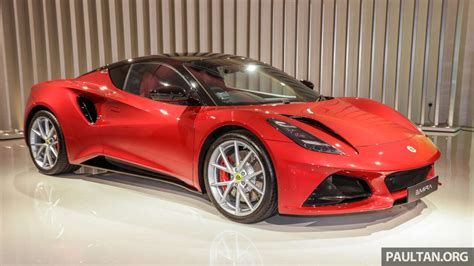 Lotus Emira production unit previewed in Malaysia - 405 PS/420 Nm supercharged 3.5L V6, 6MT; RM1 ...