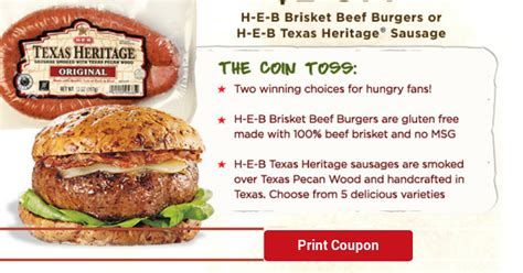 Melissa's Coupon Bargains: HEB $8 worth of coupons to print