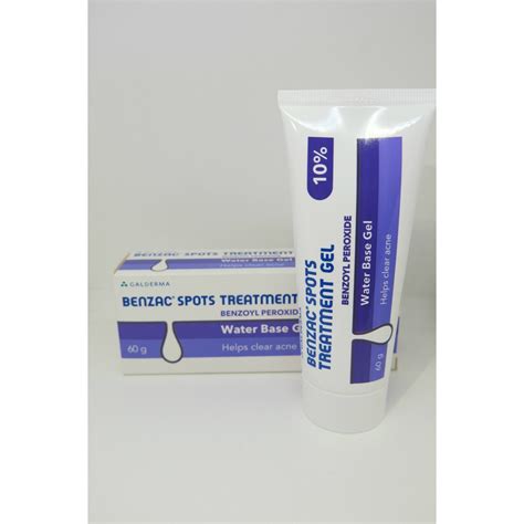 Galderma 10% Benzoyl Peroxide Benzac Spots Acne Treatment Gel 60 grams ...