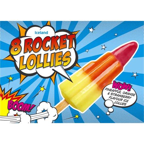 Iceland 8 Rocket Lollies 464ml | Ice Lollies | Iceland Foods