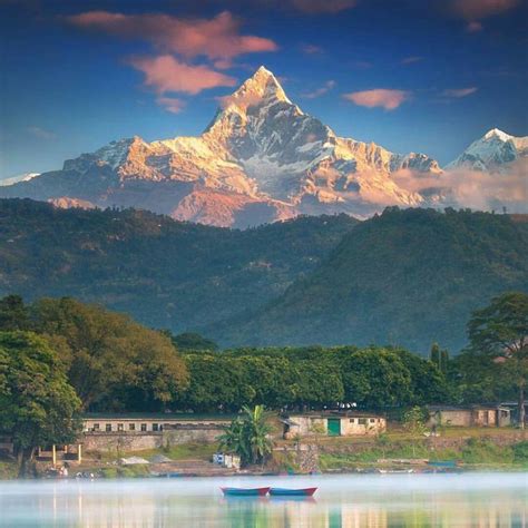 Golden Machhapuchhre #pokhara | Nepal travel, Scenery, Beautiful places