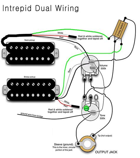 Wiring Diagram For Single Pickup Volume Tone / Irongear Pickups - Diego Garcia