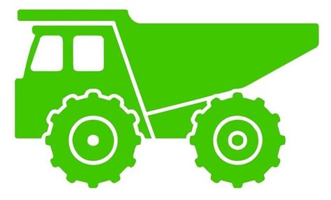 dump truck silhouette - Google Search | Kids silhouette, Vinyl crafts ...