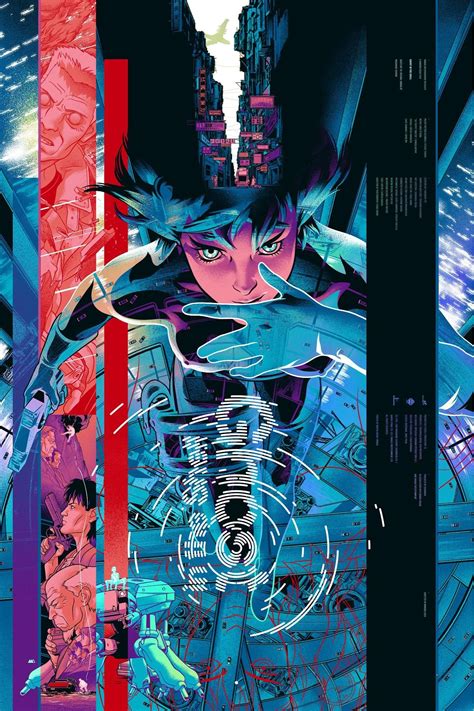 Ghost in the Shell (1995) | Poster art by Martin Ansin | サイバーパンクアート ...