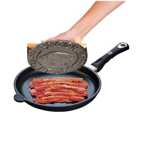 Bacon Press Round Cast Iron – The Seasoned Gourmet