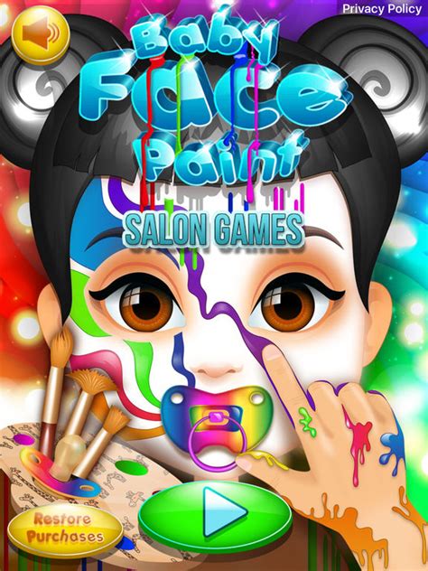 App Shopper: Baby Face Paint Salon Games (Games)