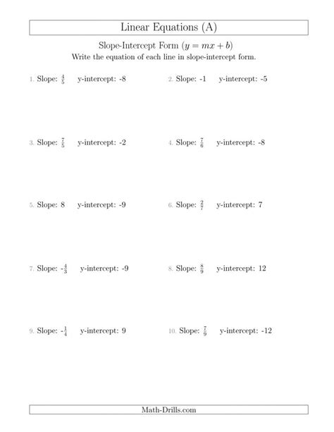 Grade 7 Math Slopes Worksheet