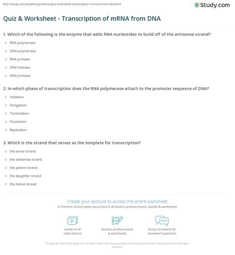 worksheet. Dna Transcription And Translation Worksheet. Grass Fedjp ...