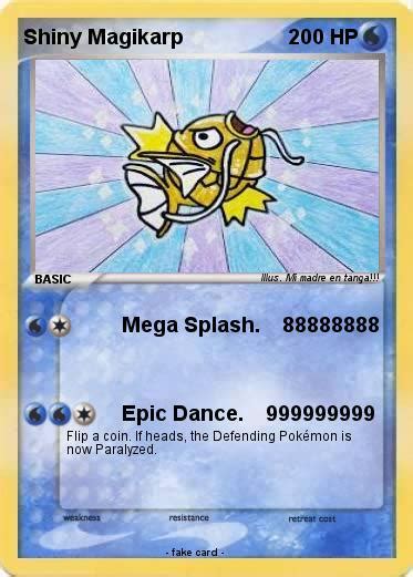 Pokémon Shiny Magikarp 69 69 - Mega Splash. 88888888 - My Pokemon Card