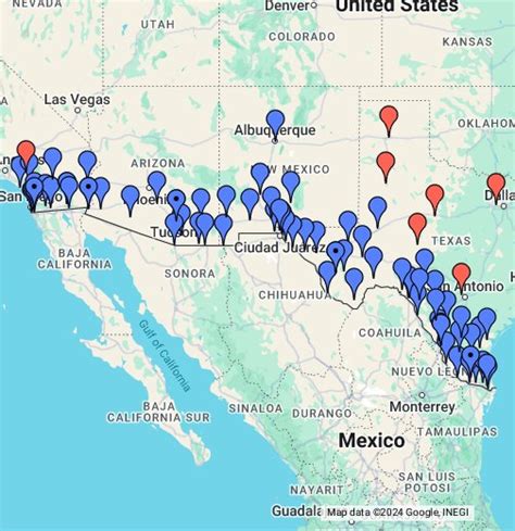 Border Patrol Sectors and Stations - Google My Maps