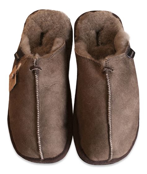 Shepherd Mens Genuine Sheepskin Slippers Mules Hard Rubber Sole HUGO 1201 | eBay