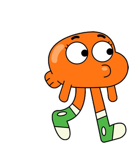 The Amazing World Of Gumball Darwin Sticker - The Amazing World Of Gumball Darwin Walking - GIF ...