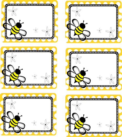 Honey Bee Name Tag for Cricut or Print and Cut | Etsy